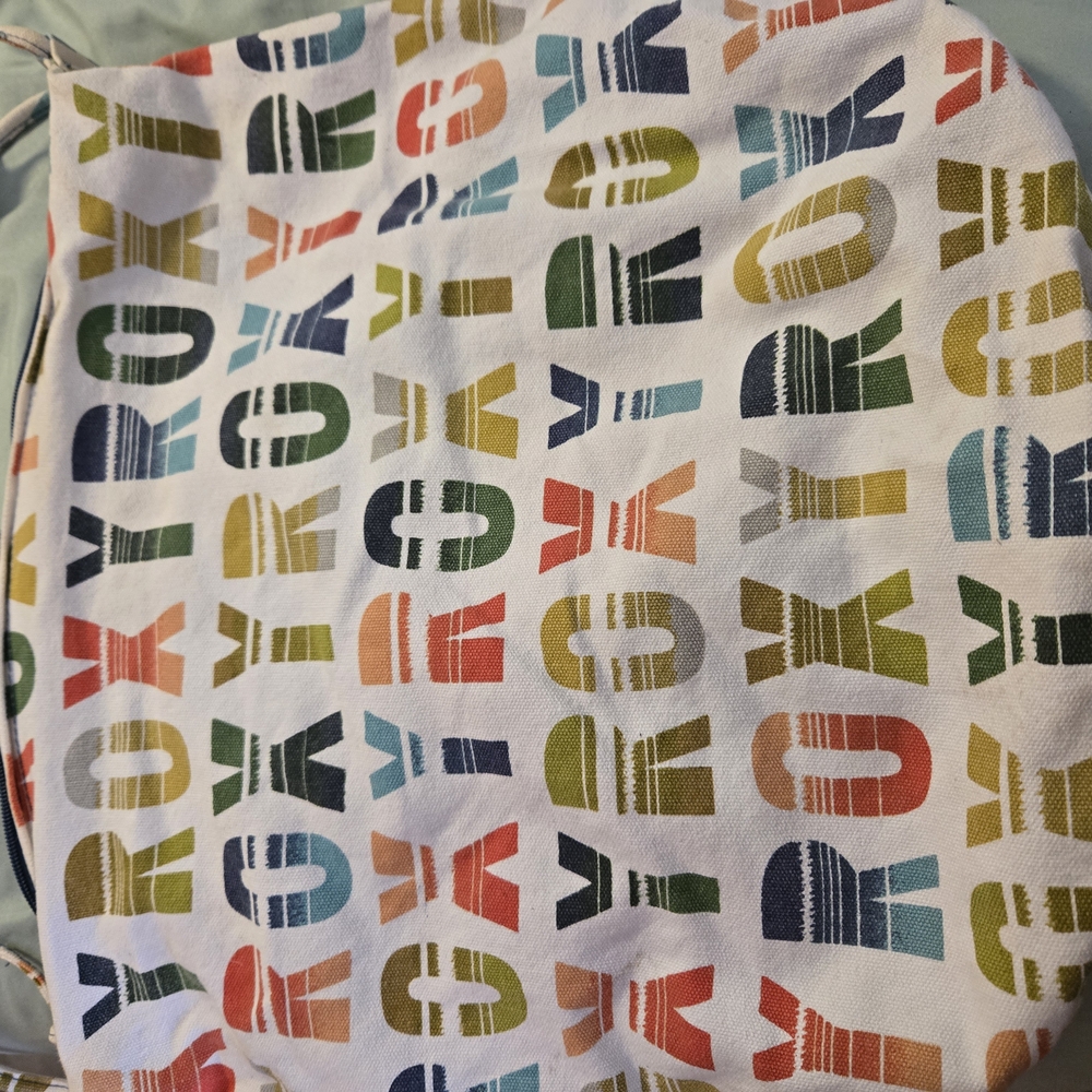 Roxy Multicolor Logo Tote Bag